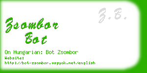zsombor bot business card